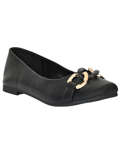 Women Footwear, Black Ballerinas