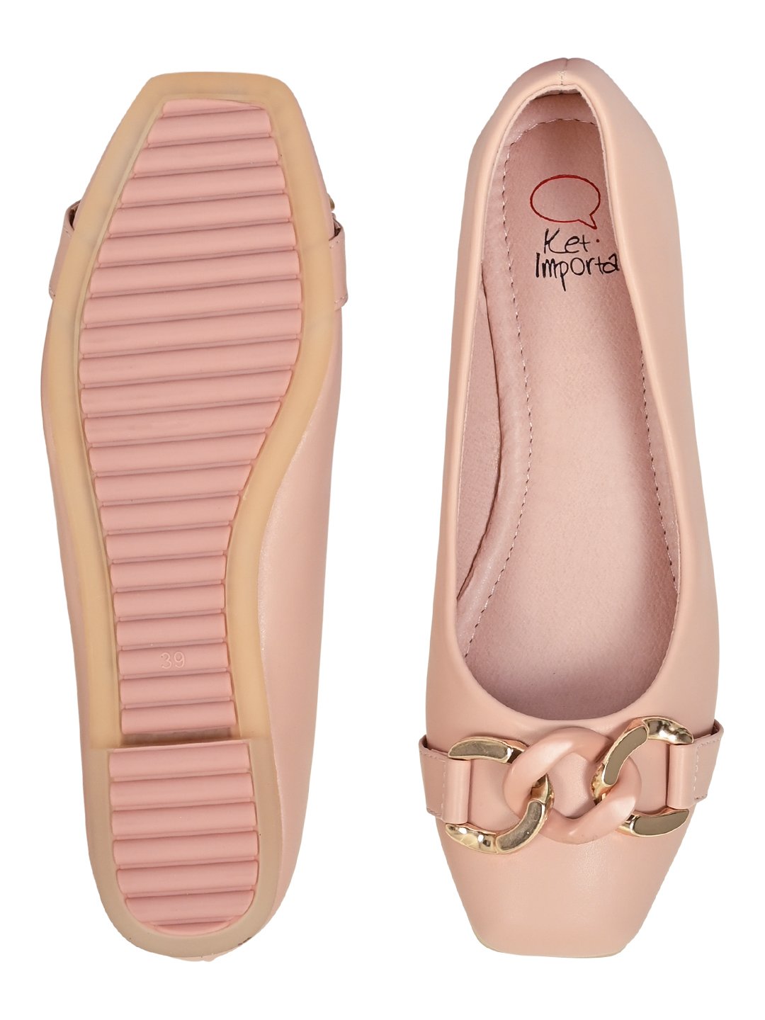 Women Footwear, Pink Ballerinas