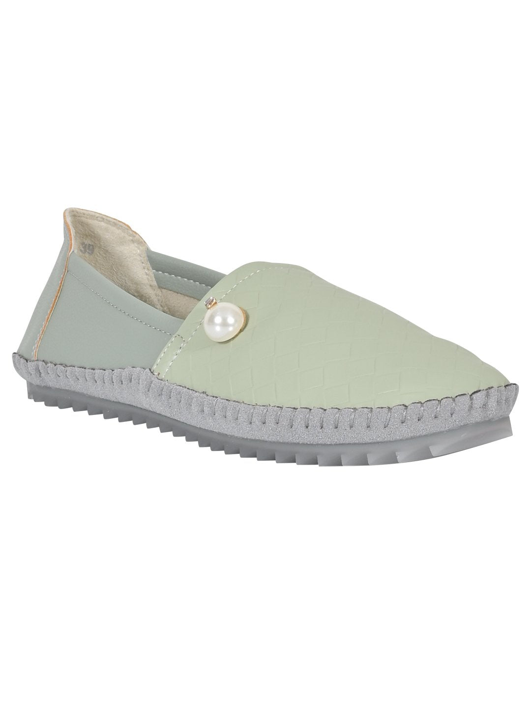 Footwear, Women Footwear, Sea Green Loafers