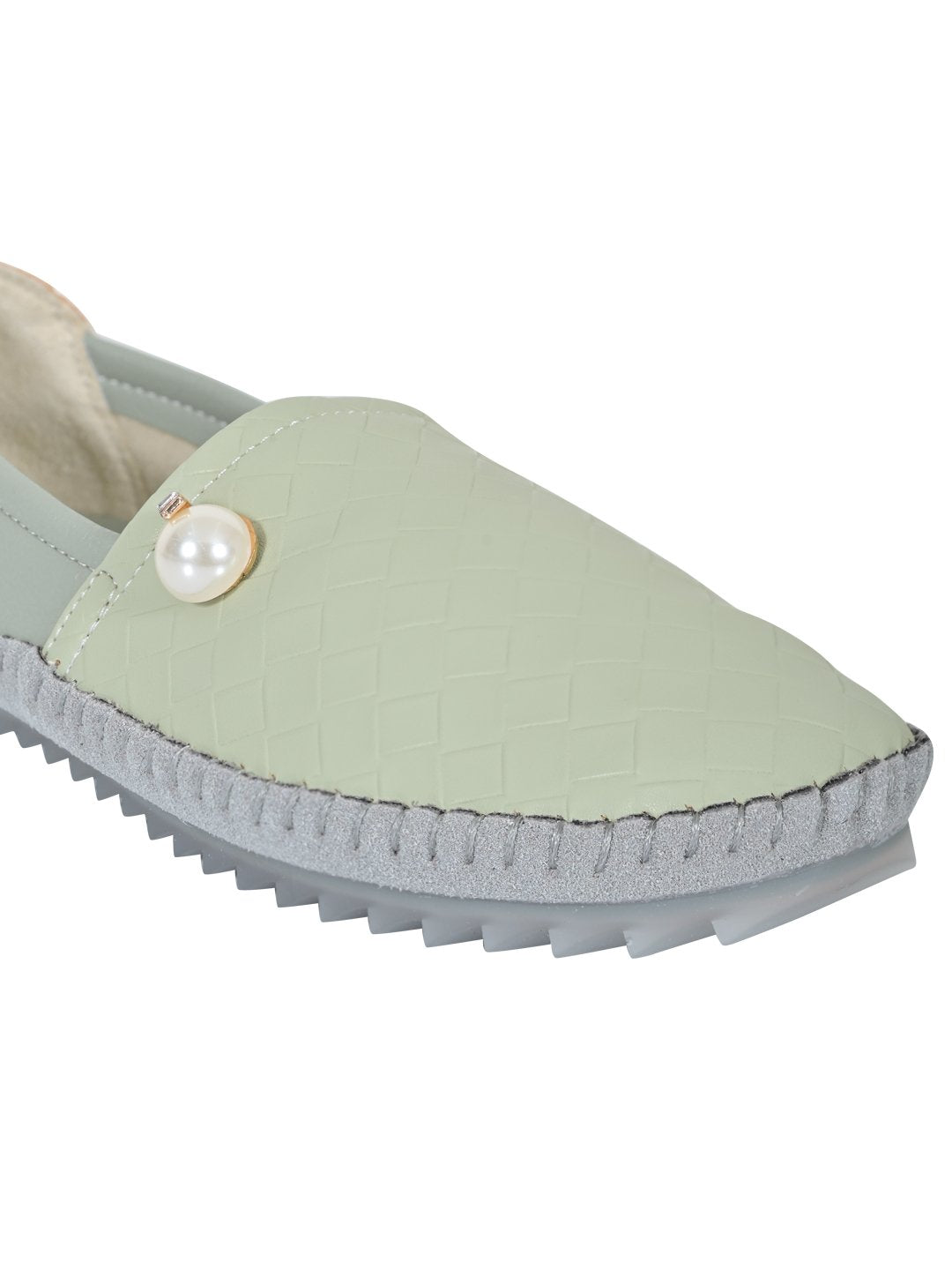 Footwear, Women Footwear, Sea Green Loafers