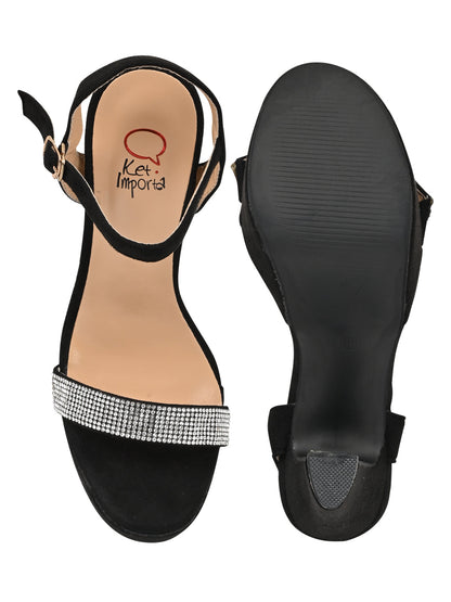 Footwear, Women Footwear, Black Sandals