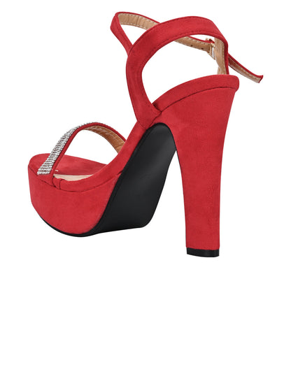 Footwear, Women Footwear, Red Sandals