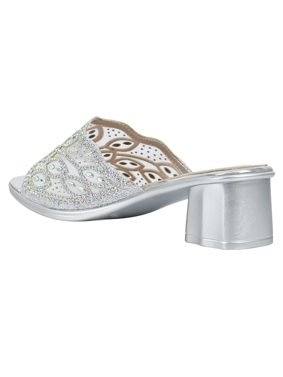 Footwear, Women Footwear, Silver Sandals