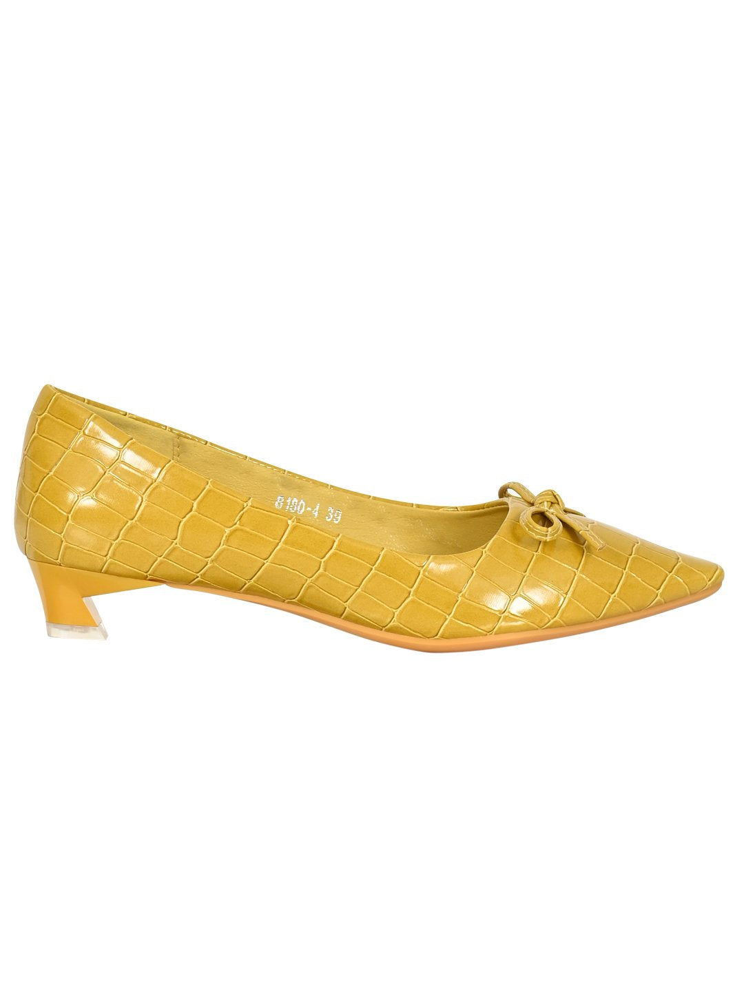 Women Footwear, Mustard Ballerinas