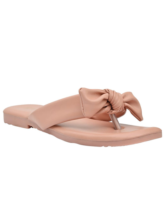 Women Footwear, Pink T-Strap Flats