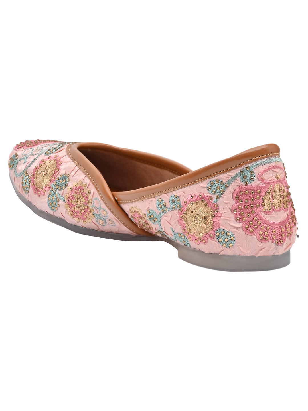 Women Footwear, Pink Mojaris