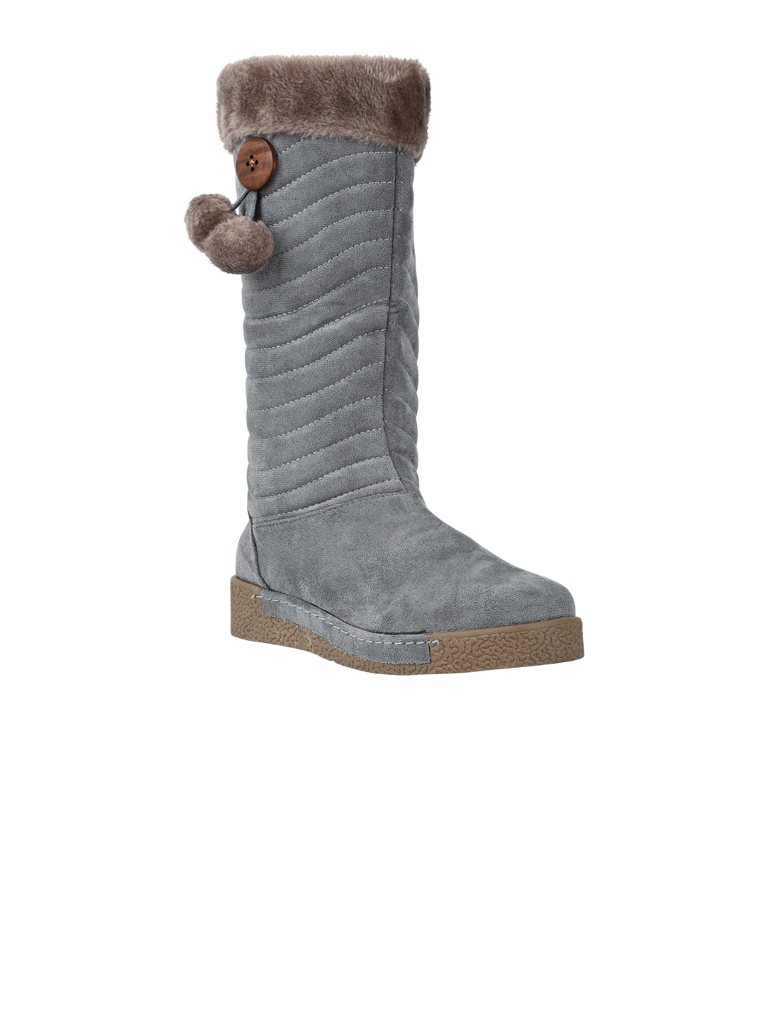 Footwear, Women Footwear, Grey Boots