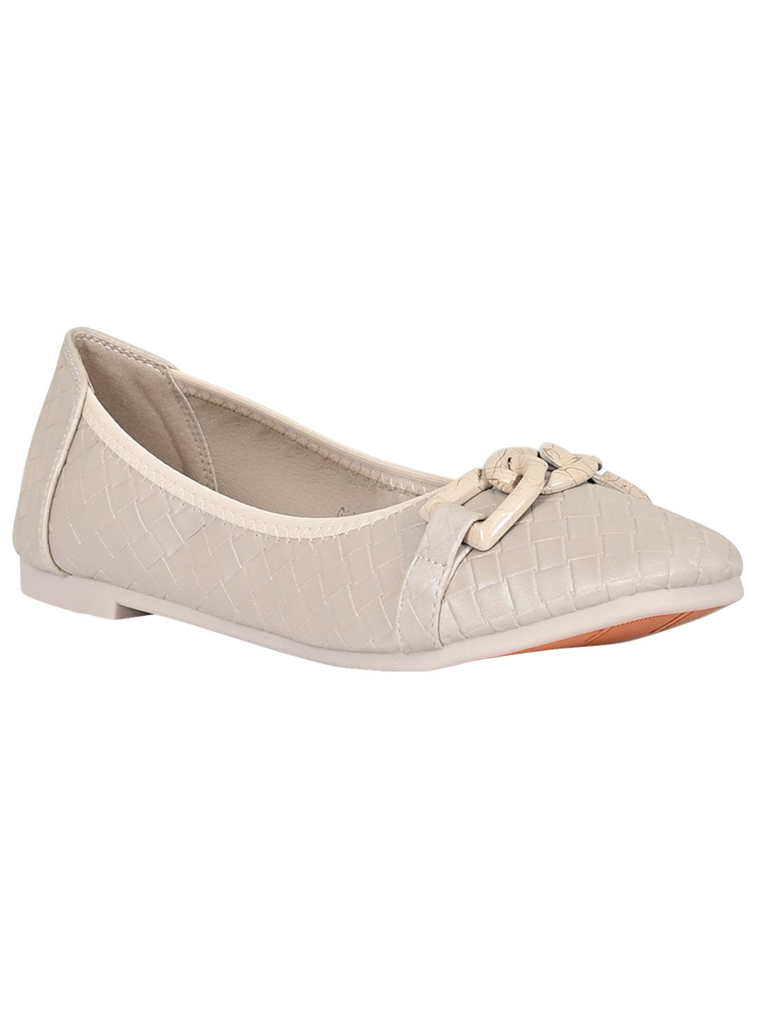 Women Footwear, Beige Ballerinas