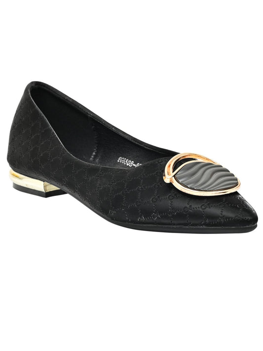 Women Footwear, Black Ballerinas