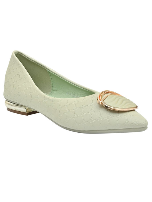 Women Footwear, Sea Green Ballerinas