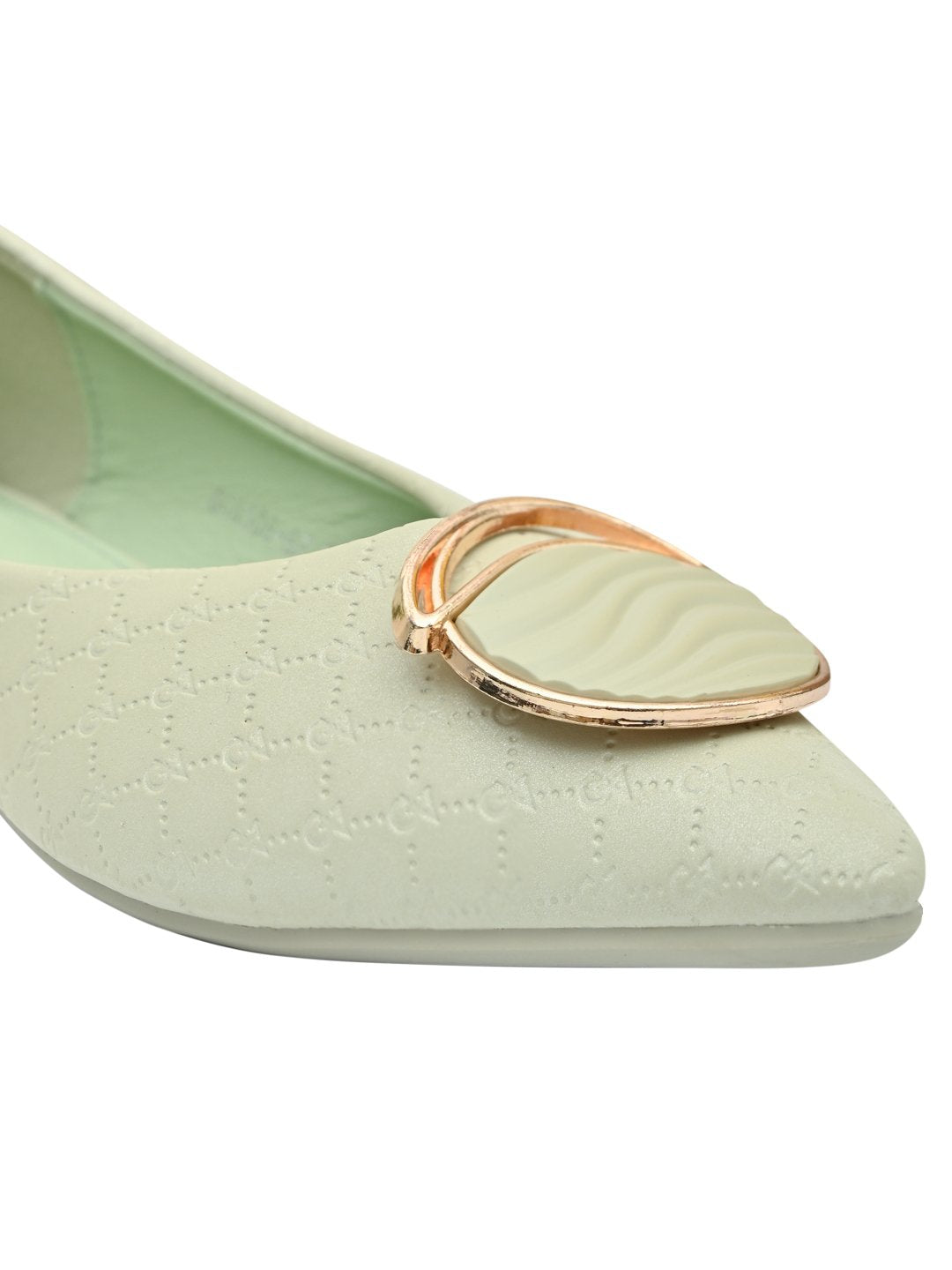 Women Footwear, Sea Green Ballerinas