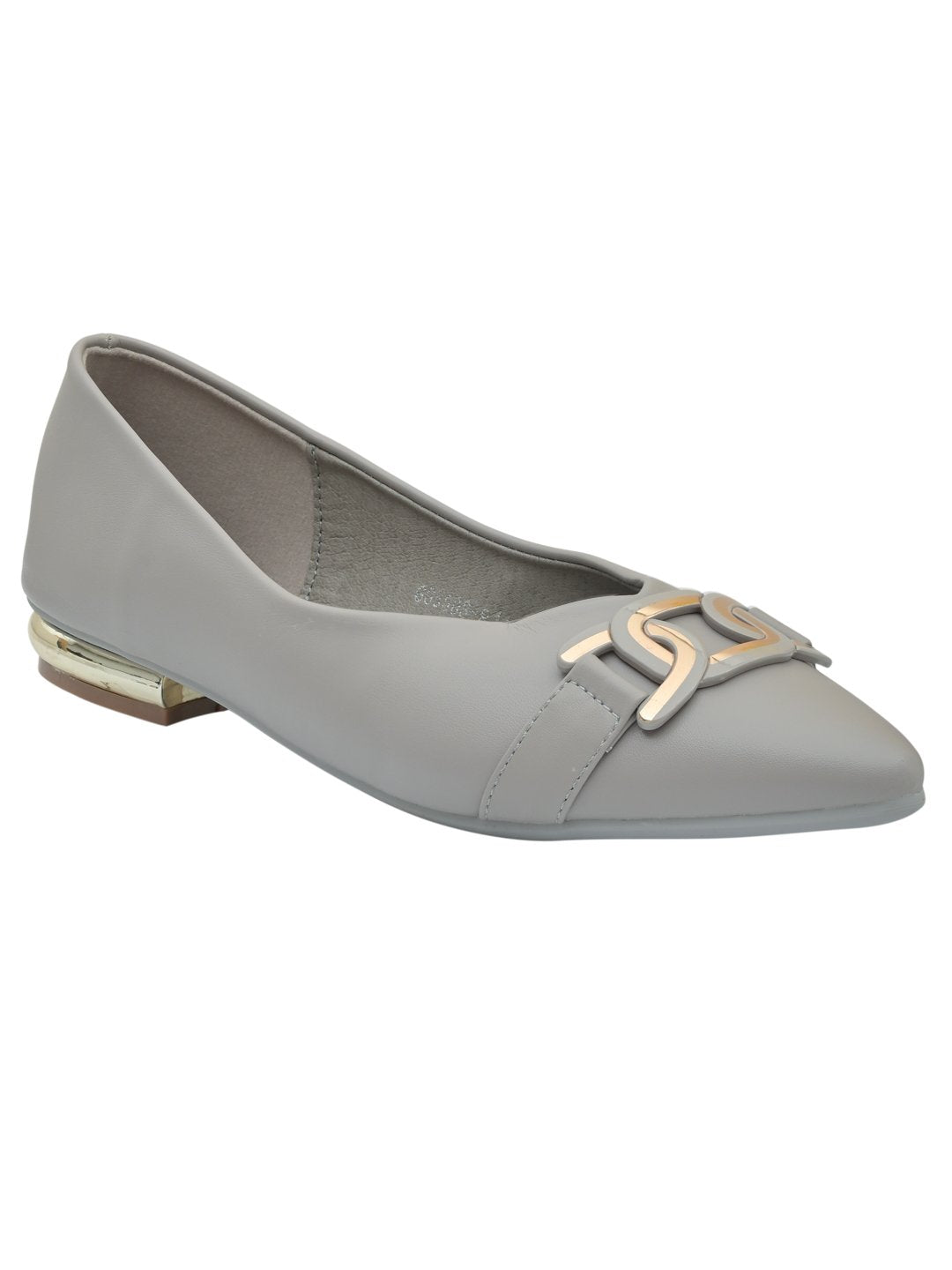 Women Footwear, Grey Ballerinas