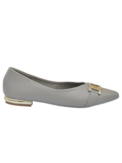 Women Footwear, Grey Ballerinas