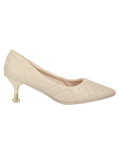 Footwear, Women Footwear, Beige Pumps