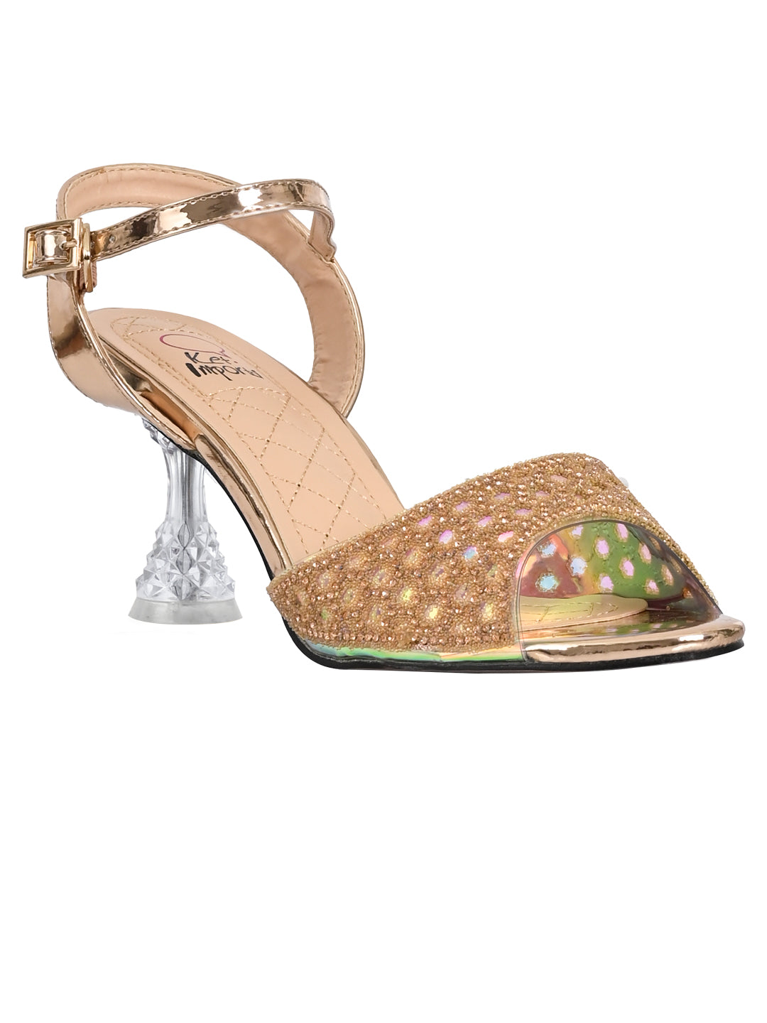 Footwear, Women Footwear, Champagne Sandals