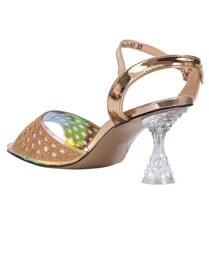 Footwear, Women Footwear, Champagne Sandals