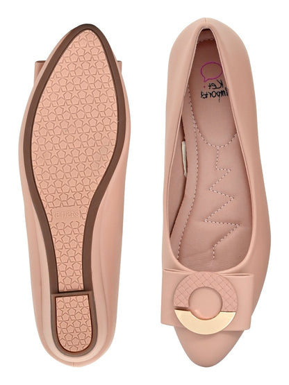 Women Footwear, Pink Ballerinas