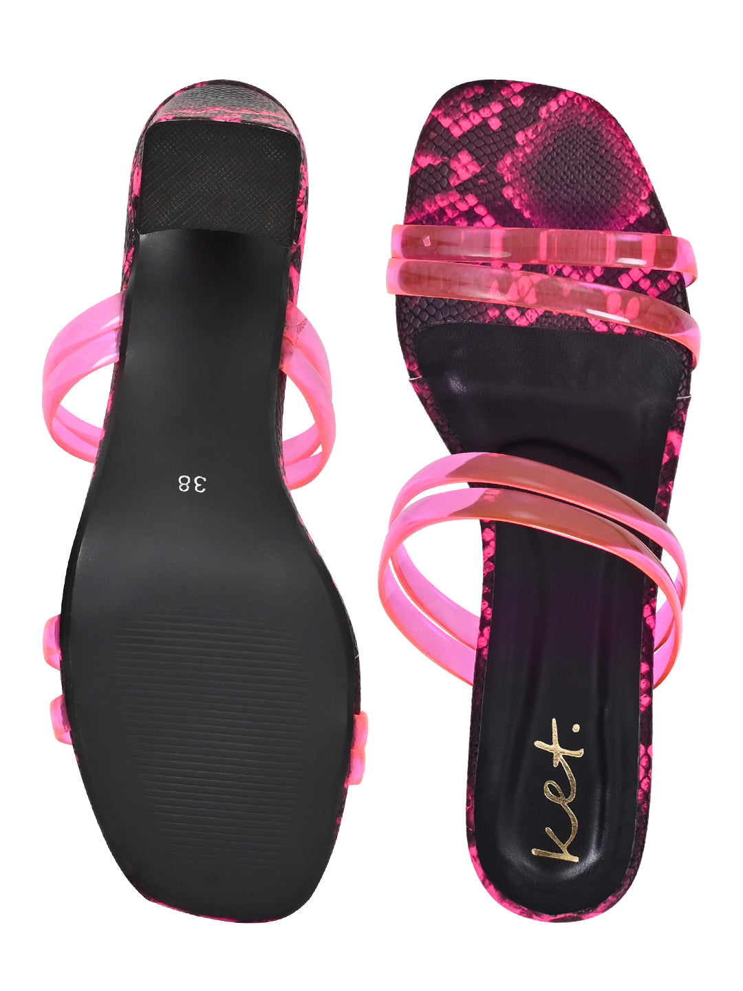 Footwear, Women Footwear, Fuchsia Sandals