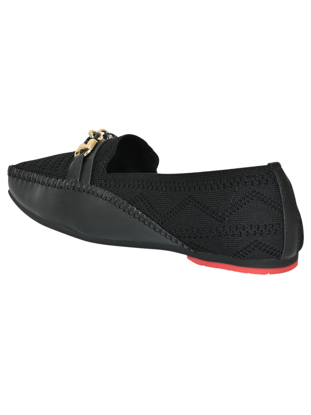 Women Footwear, Black Loafers