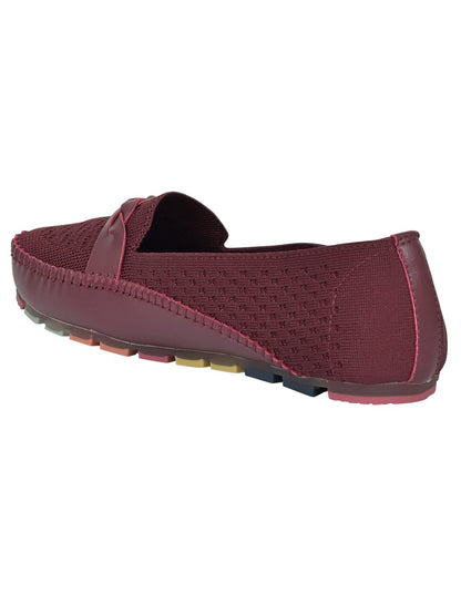 Women Footwear, Maroon Loafers