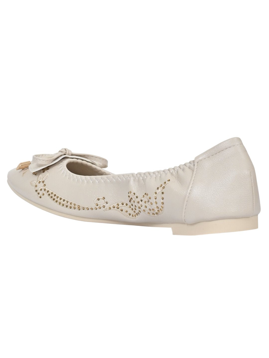 Women Footwear, Beige Ballerinas, Footwear