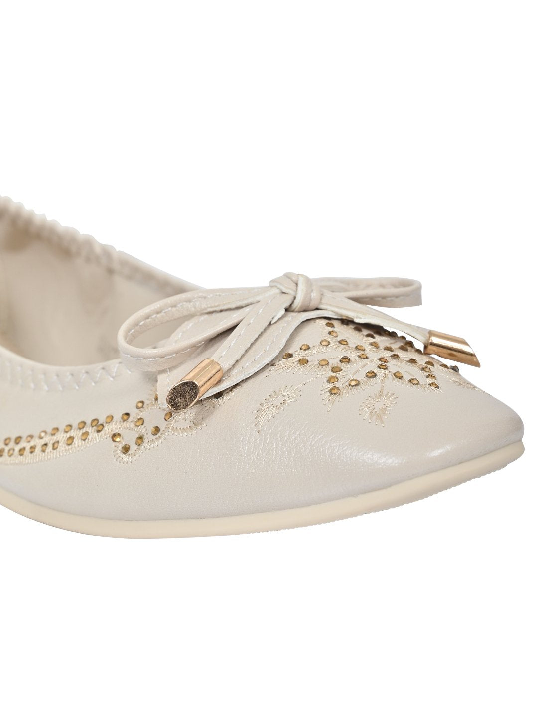 Women Footwear, Beige Ballerinas, Footwear