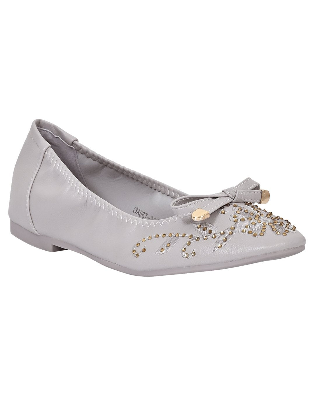 Women Footwear, Grey Ballerinas, Footwear