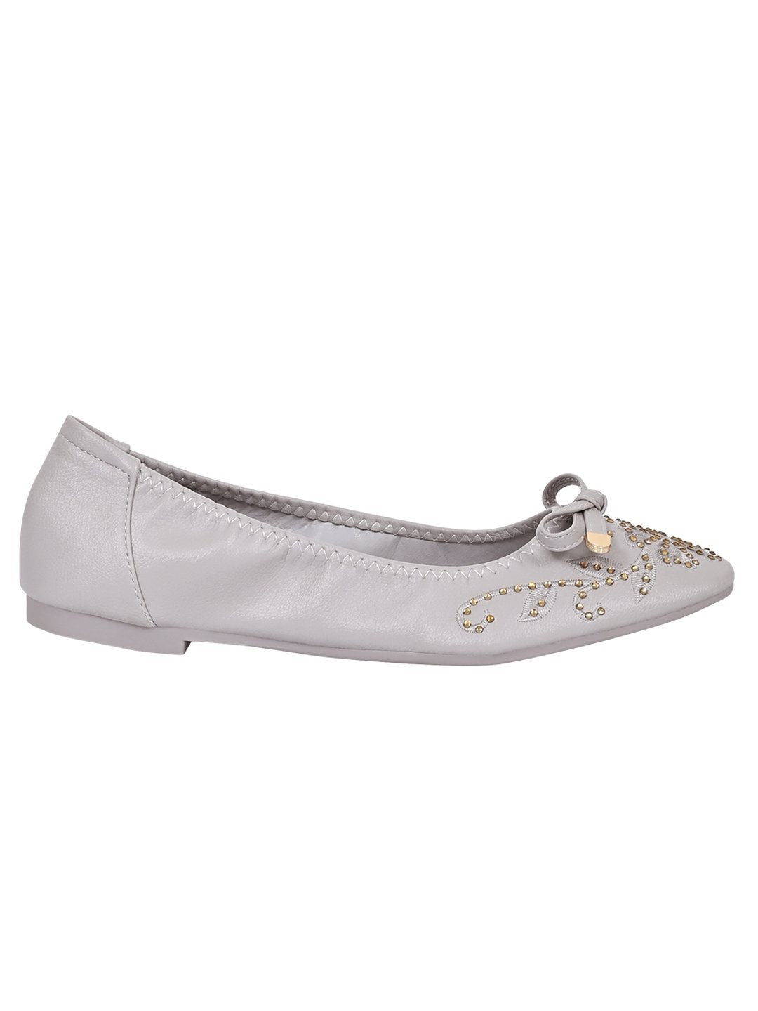 Women Footwear, Grey Ballerinas, Footwear