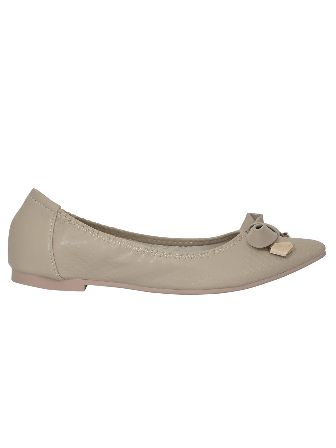 Women Footwear, Taupe Ballerinas, Footwear