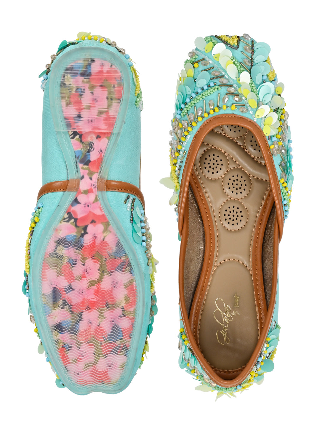 Footwear, Women Footwear, Aqua Mojaris