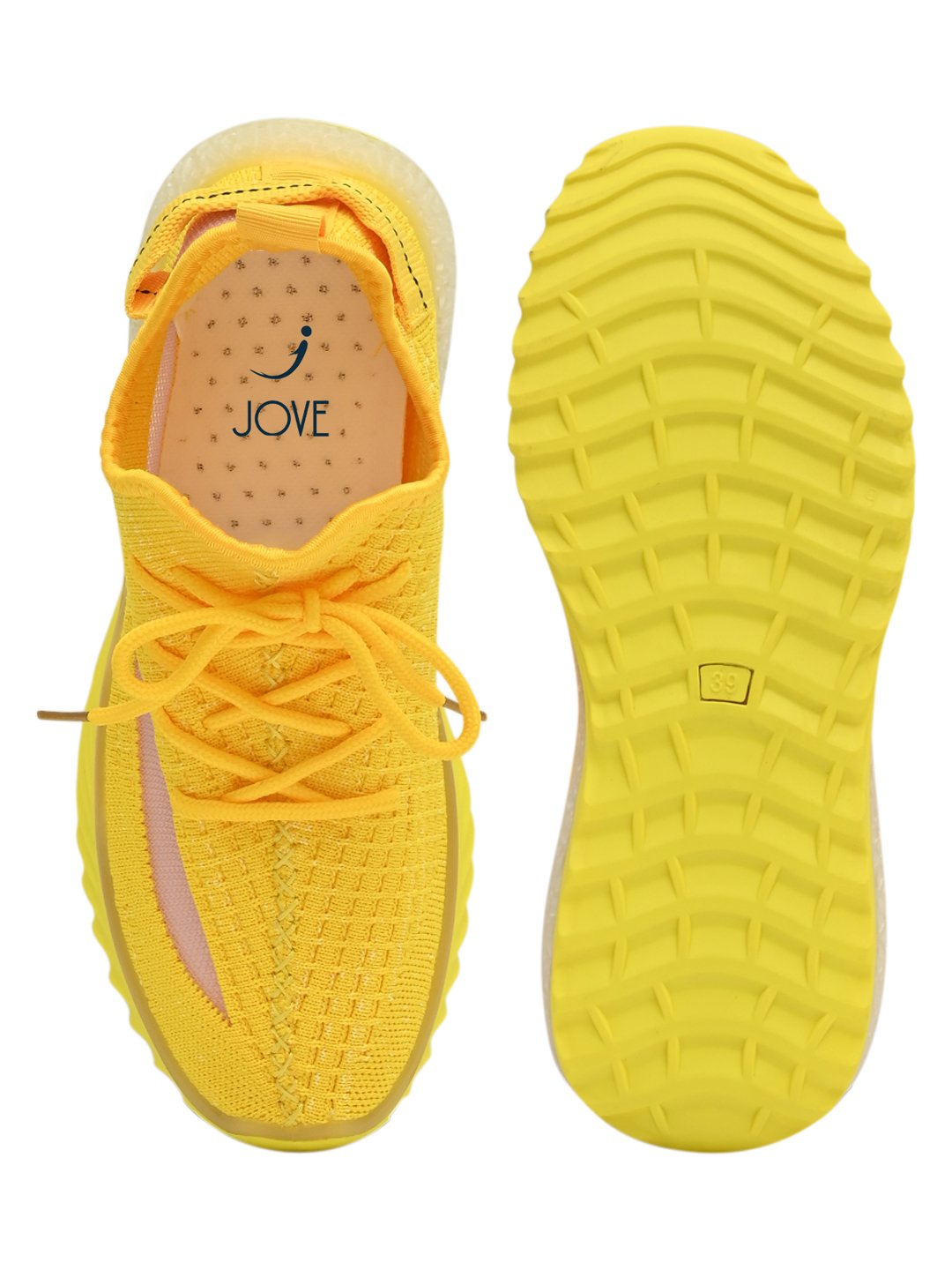 Footwear, Women Footwear, Yellow Sneakers