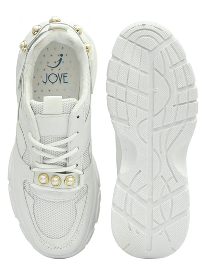 Footwear, Women Footwear, White Sneakers