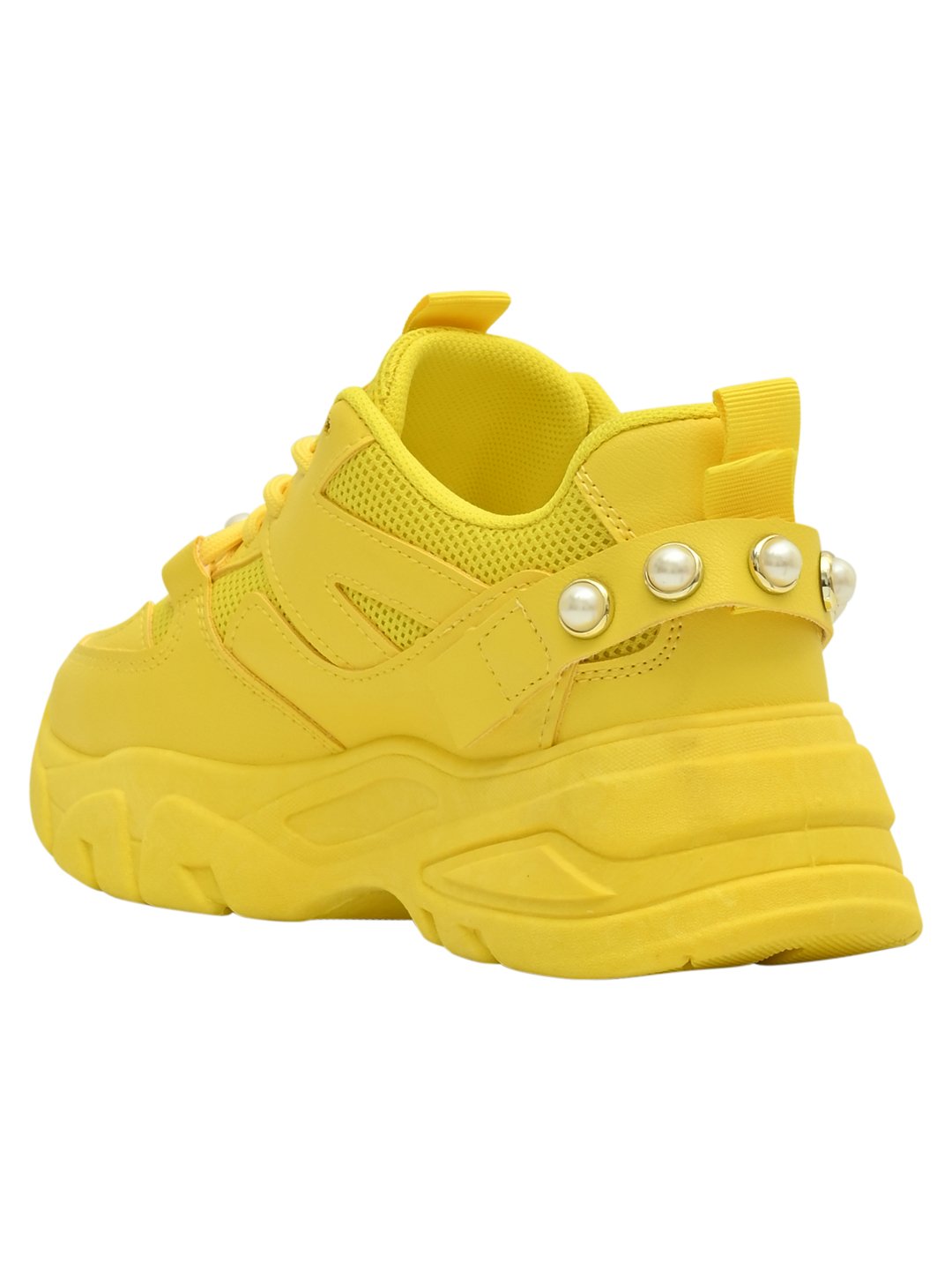 Footwear, Women Footwear, Yellow Sneakers