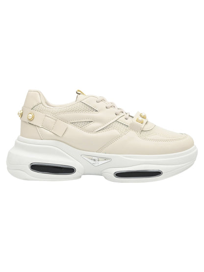 Footwear, Women Footwear, Beige Sneakers