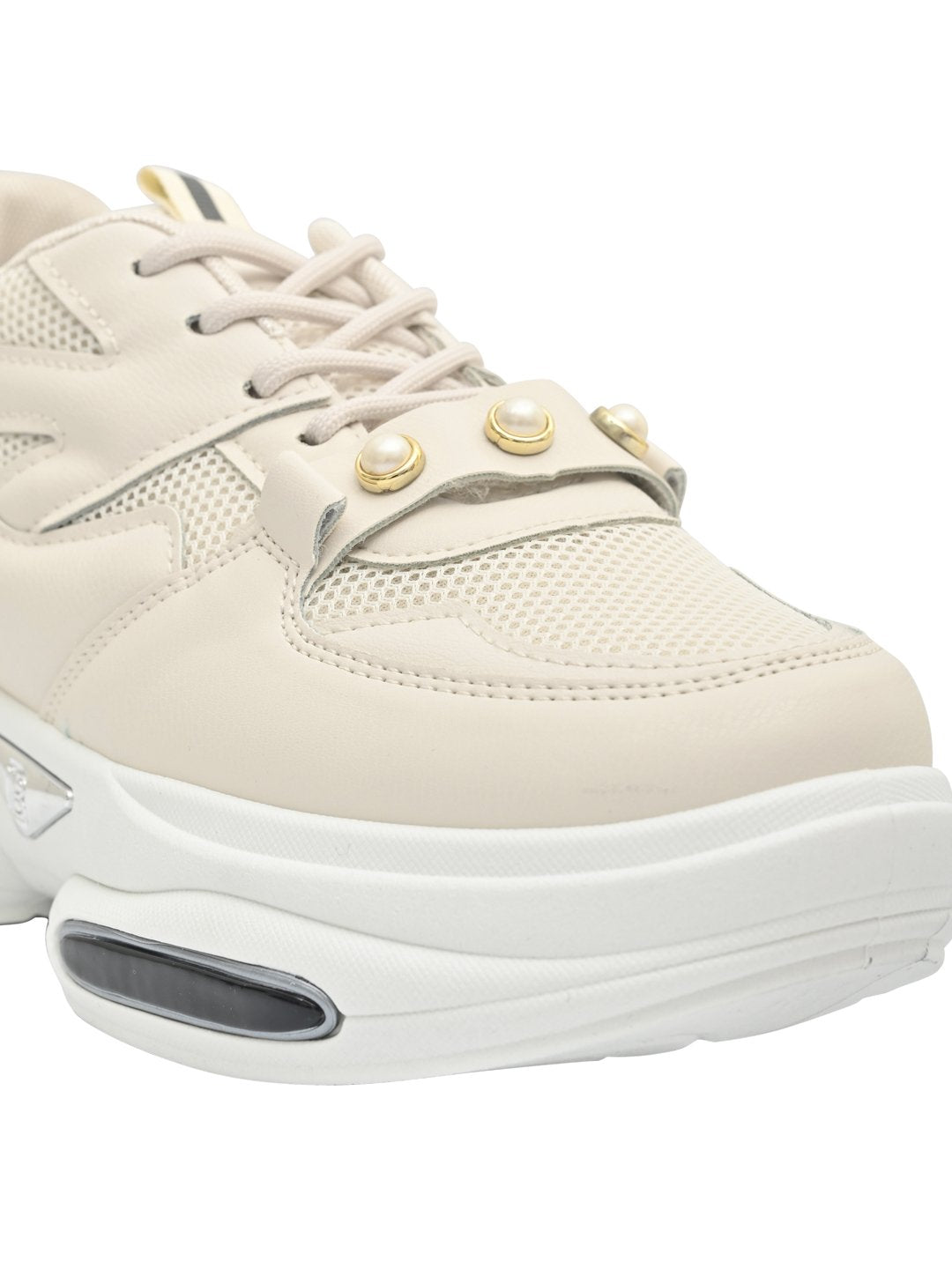 Footwear, Women Footwear, Beige Sneakers