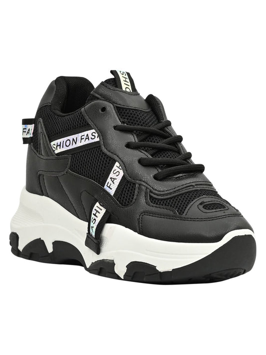 Footwear, Women Footwear, Black Sneakers