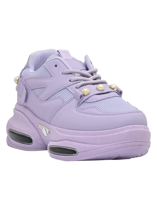 Footwear, Women Footwear, Purple Sneakers