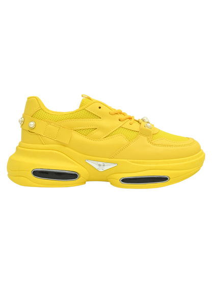 Footwear, Women Footwear, Yellow Sneakers