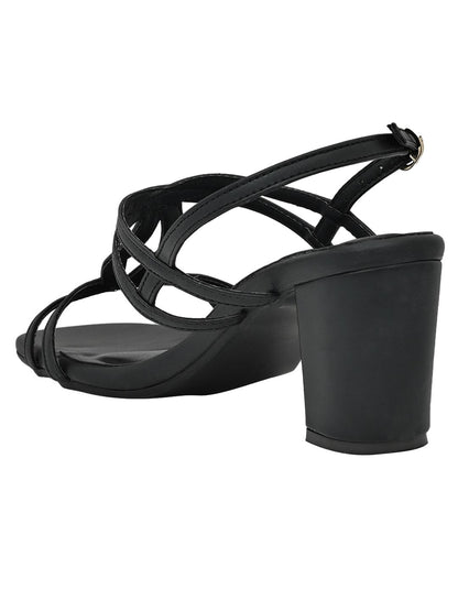 Footwear, Women Footwear, Black Sandals