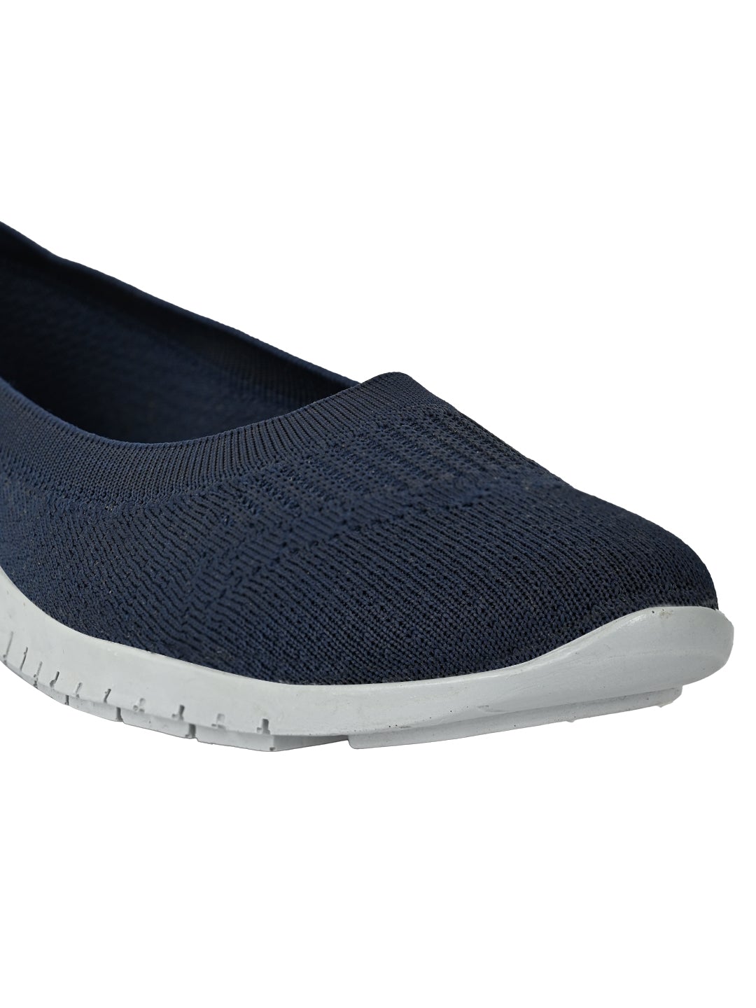 Footwear, Women Footwear, Navy Blue Ballerinas