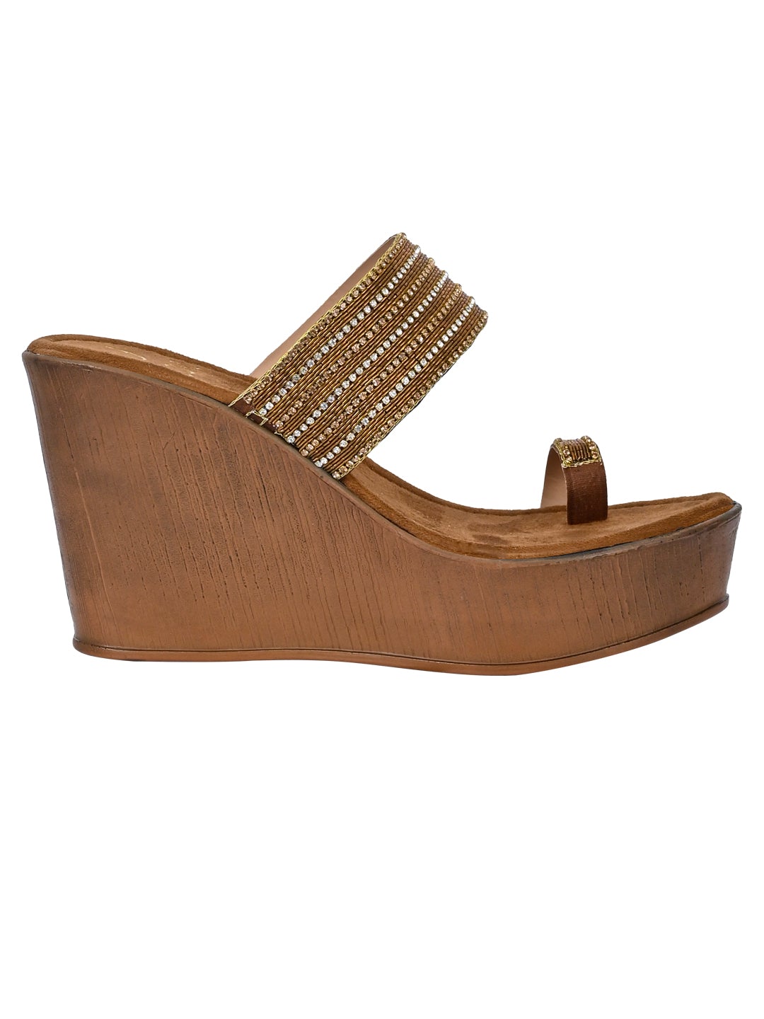 Footwear, Women Footwear, Bronze Wedges