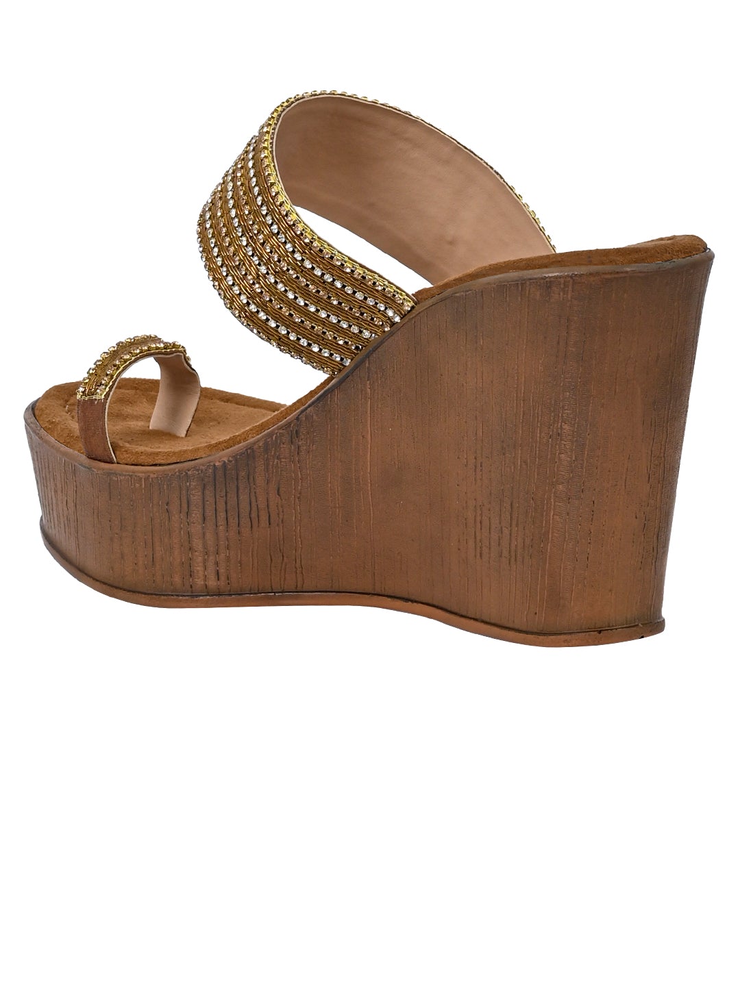 Footwear, Women Footwear, Bronze Wedges