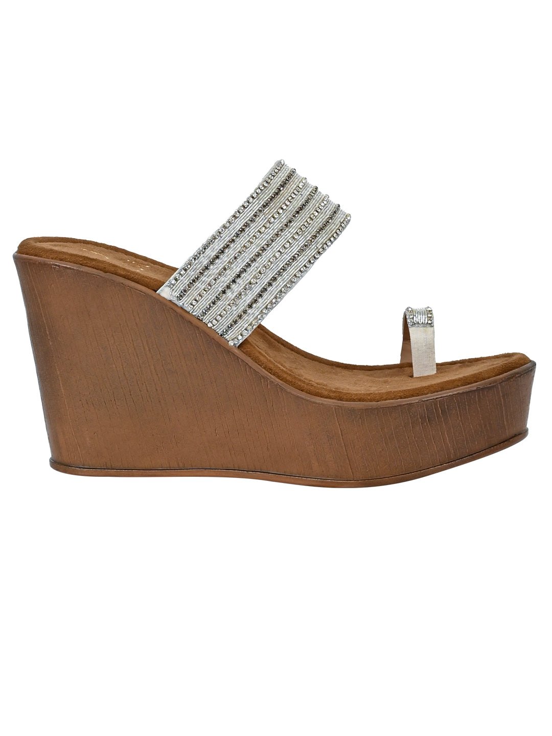 Footwear, Women Footwear, SILVER, Heel Wedges