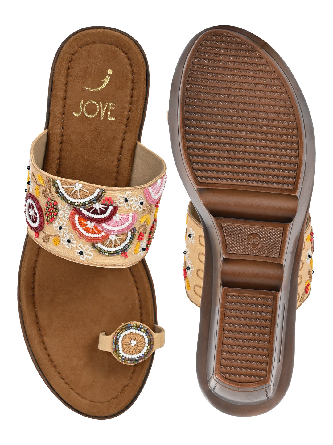 Footwear, Women Footwear, Beige Sandals