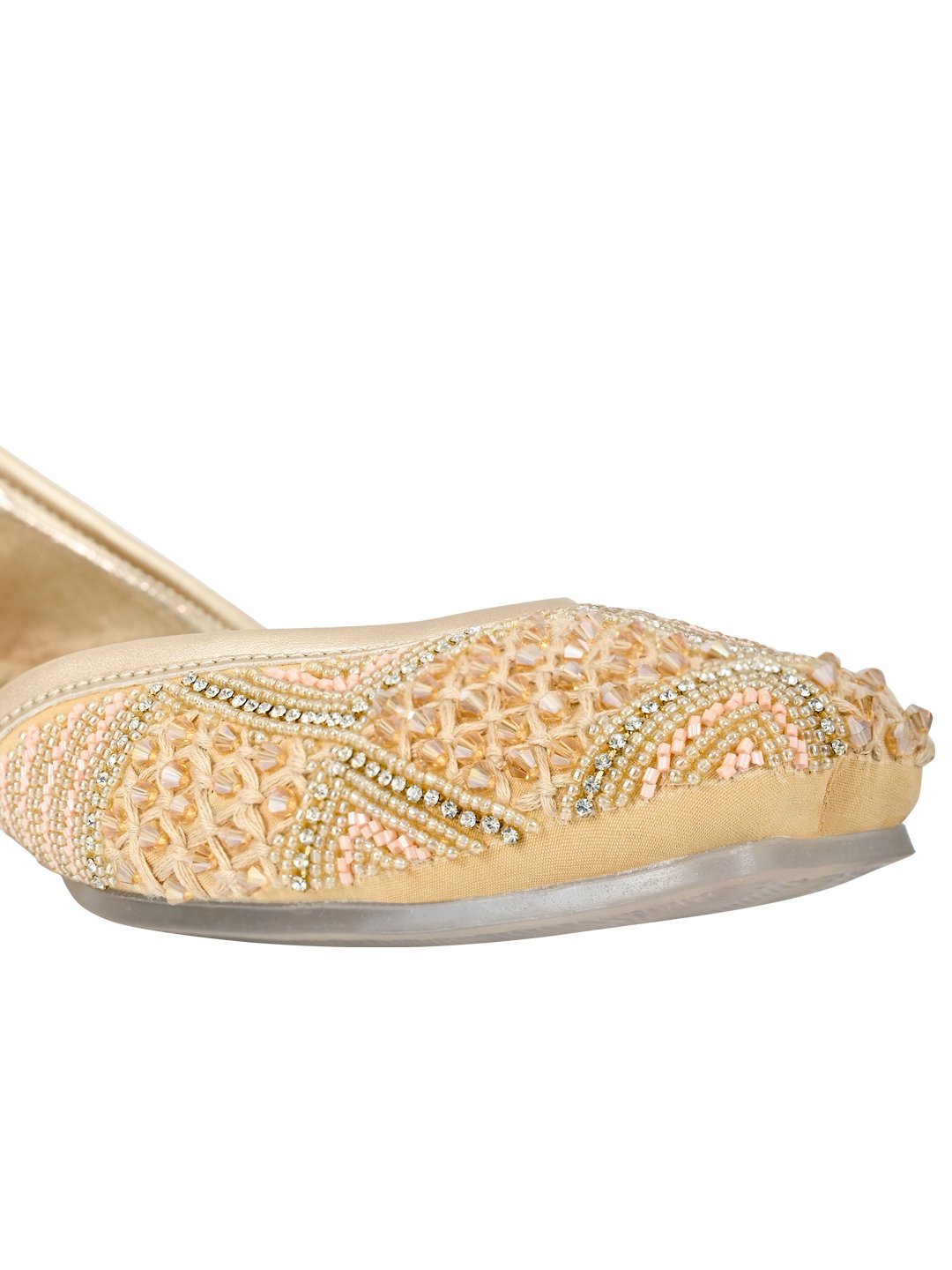 Footwear, Women Footwear, Golden Mojaris