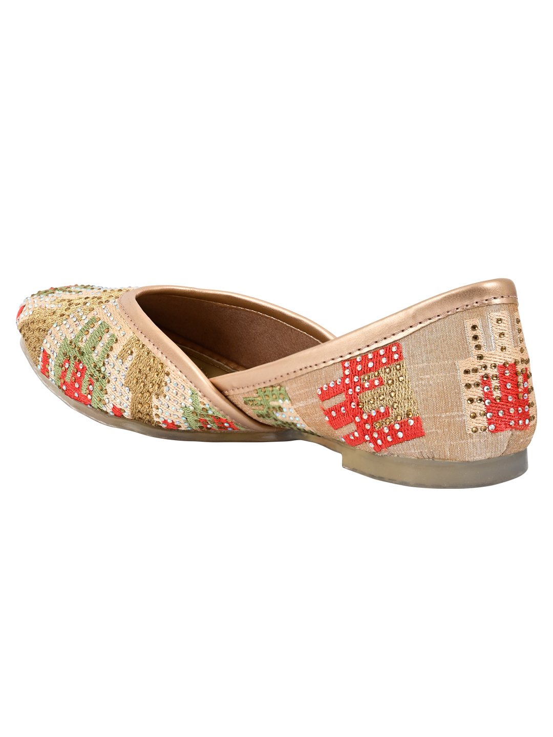 Footwear, Women Footwear, Bronze Mojaris