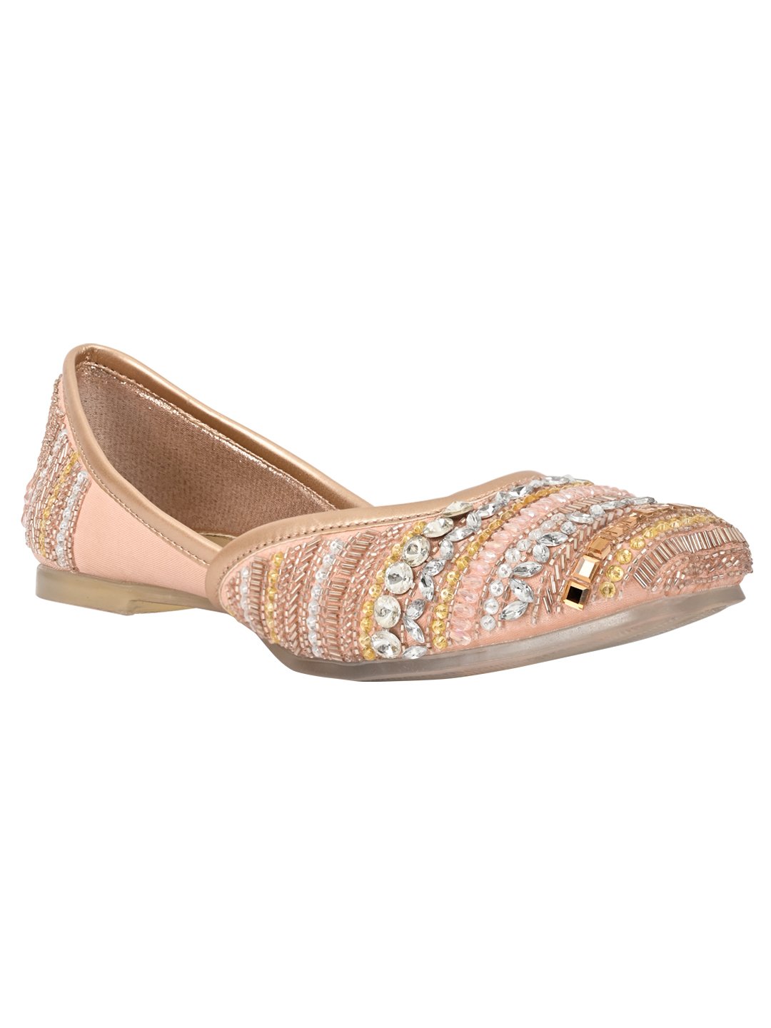 Footwear, Women Footwear, Pink Mojaris