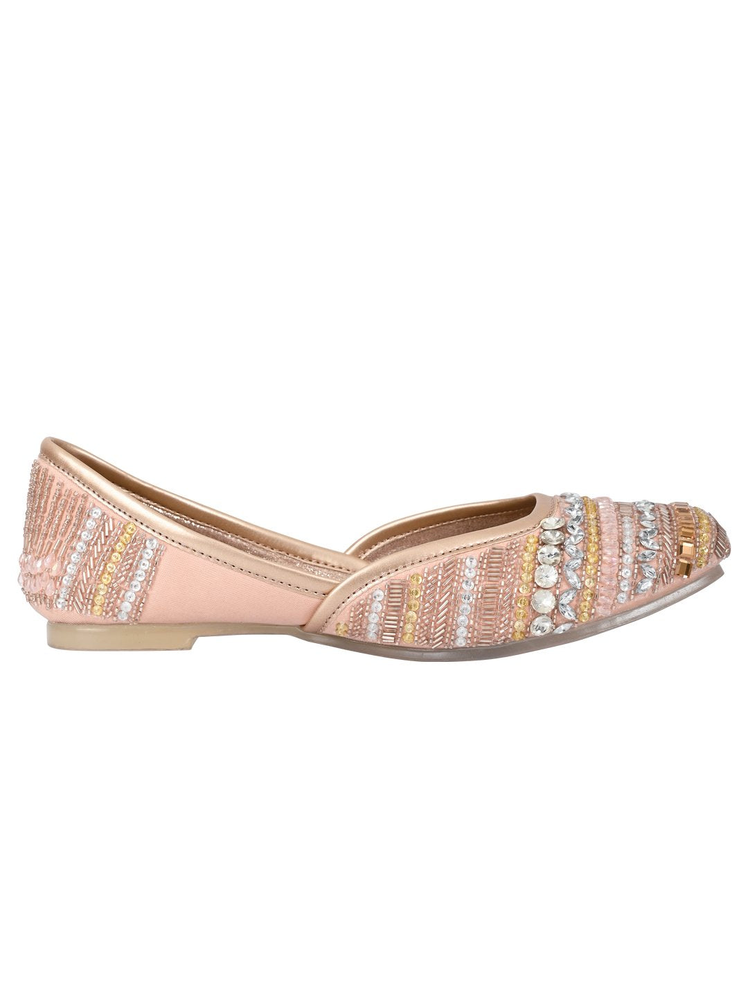 Footwear, Women Footwear, Pink Mojaris