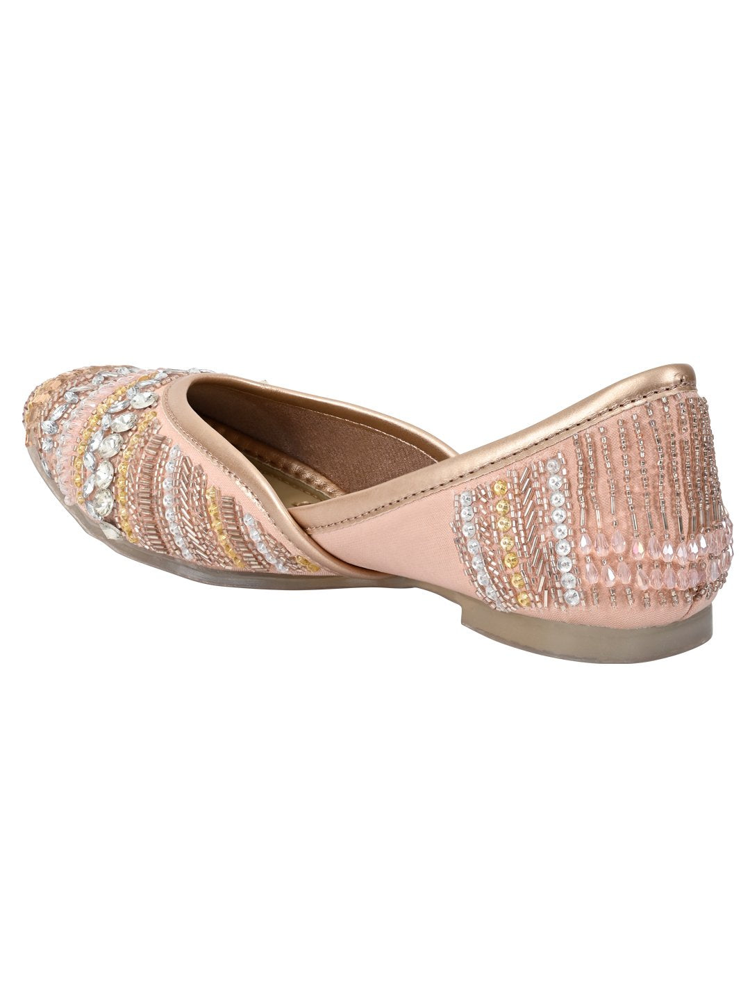 Footwear, Women Footwear, Pink Mojaris