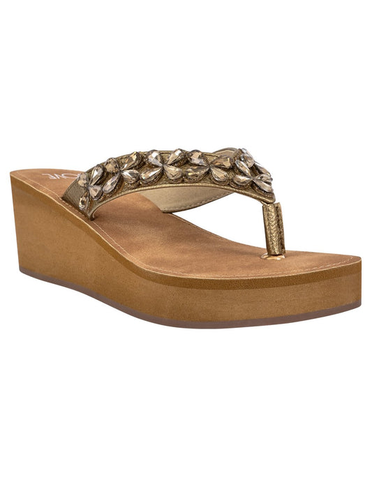 Footwear, Women Footwear, Golden Sandals